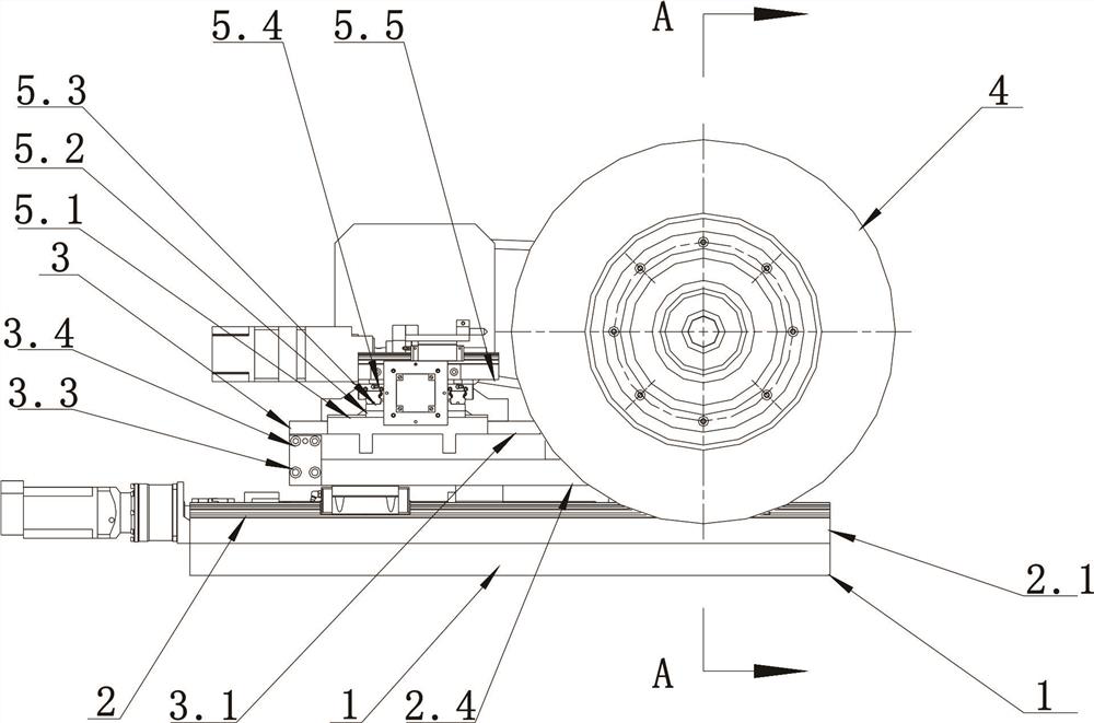 Rotatable static pressure double-grinding-wheel device
