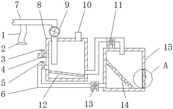 Stone processing and dust-removal device
