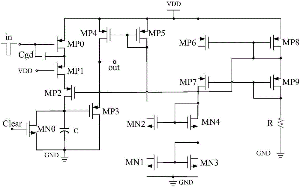 Analog counting circuit with high counting range applied to single photon avalanche diode (SPAD) detector