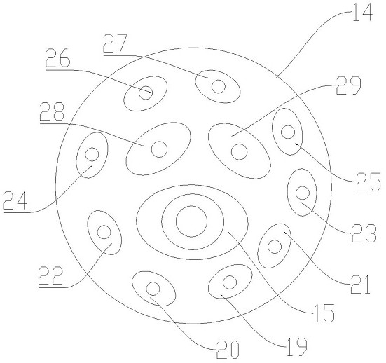 Auxiliary hand disc and combined hand disc