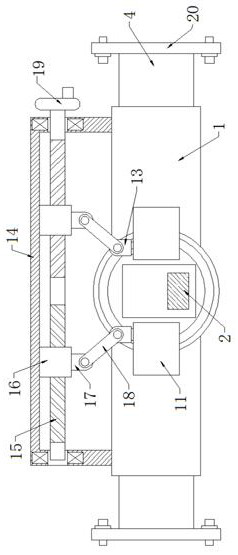 Ultrasonic liquid level gauge mounting frame