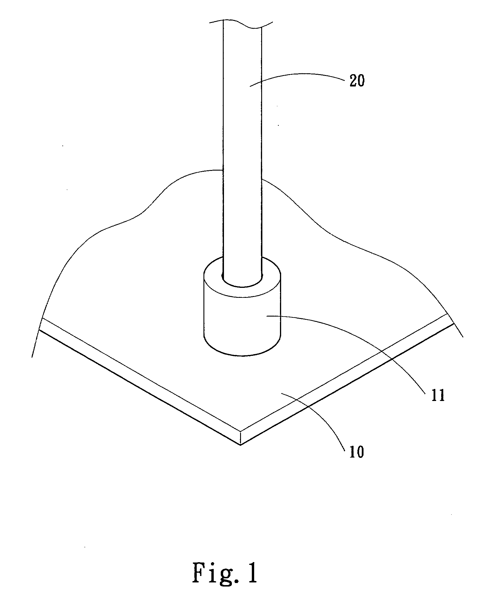 Heat transfer duct fastening structure