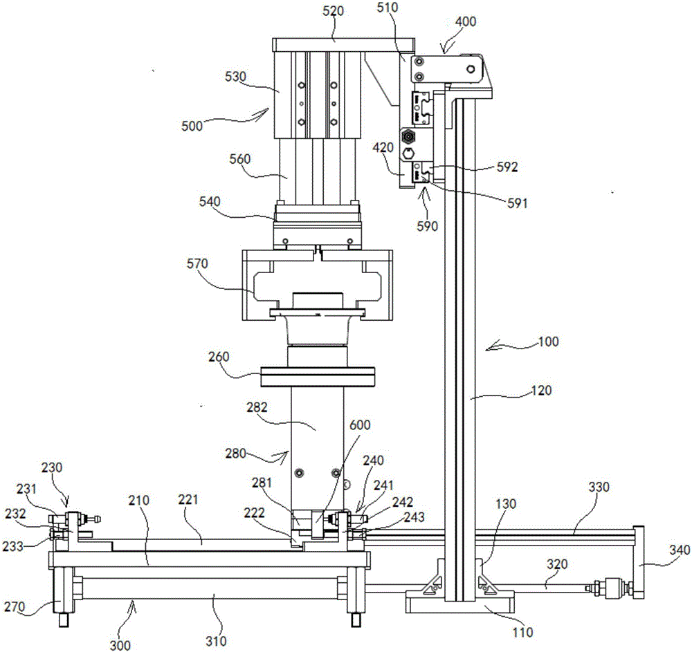 Hub bearing cage assembly press-fitting device