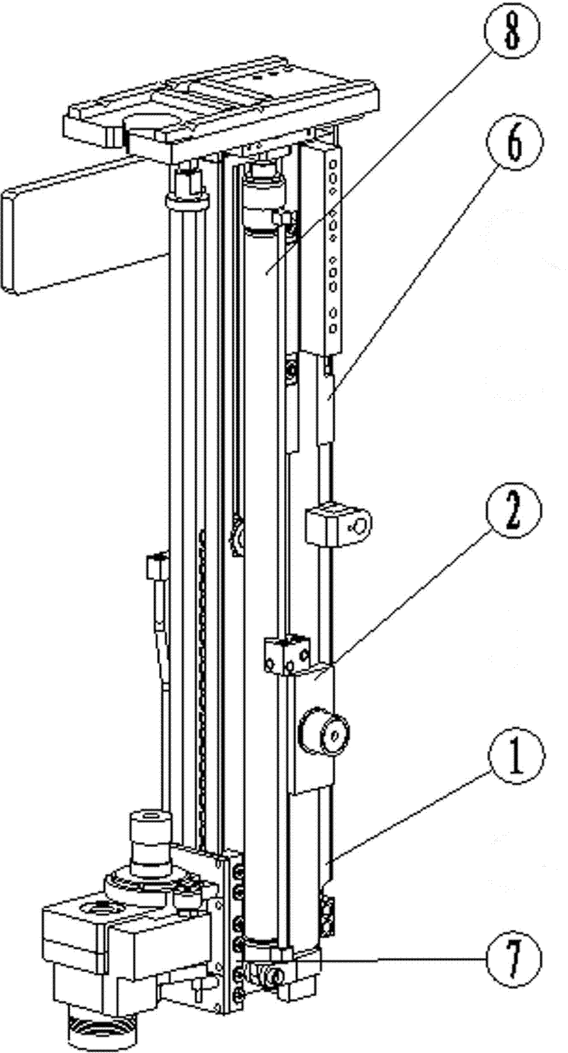 Hydraulic driving two-stage feeding dovetail groove guiding asymmetrically-arranged anchor drilling machine
