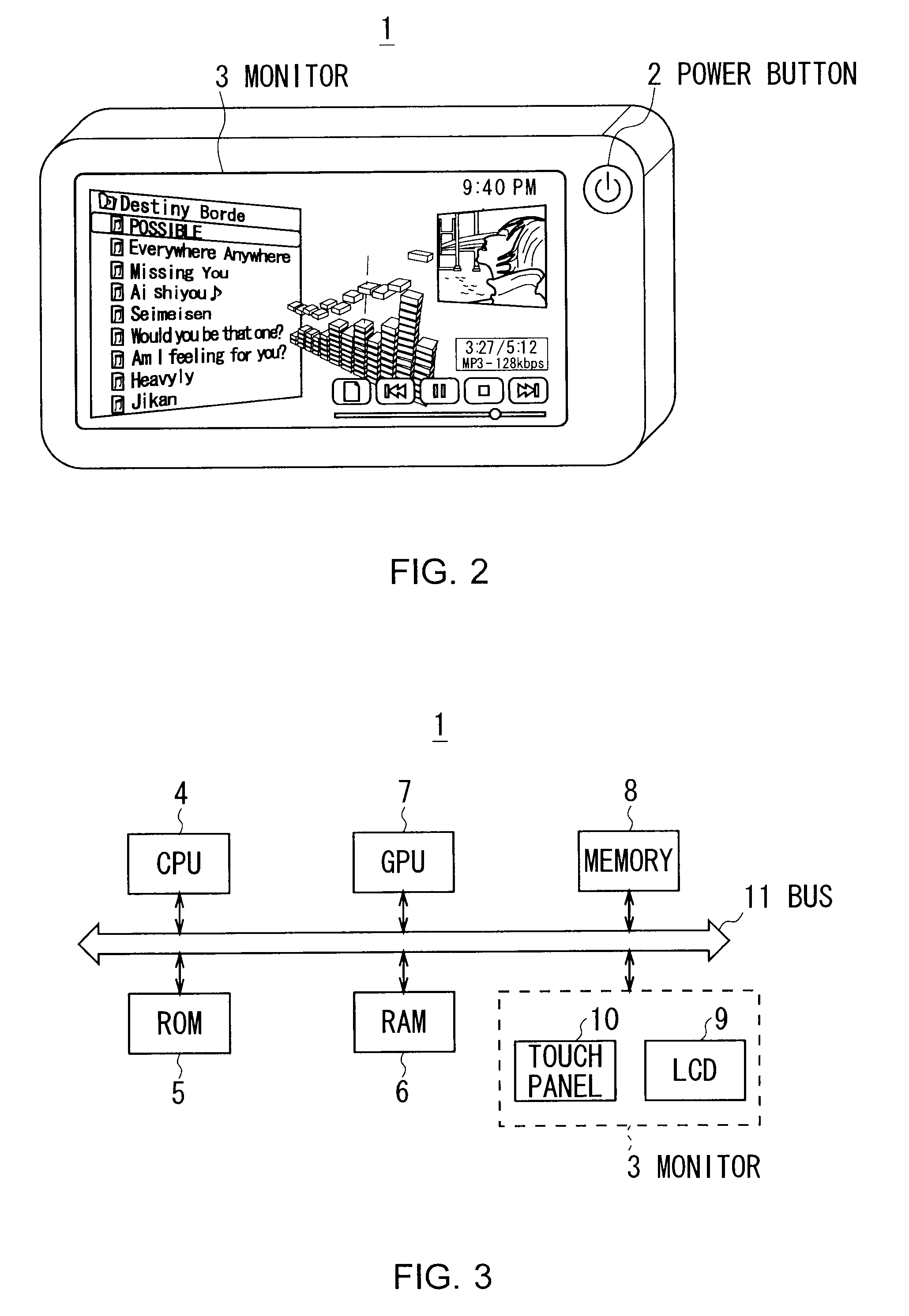 List display apparatus, list display method and graphical user interface