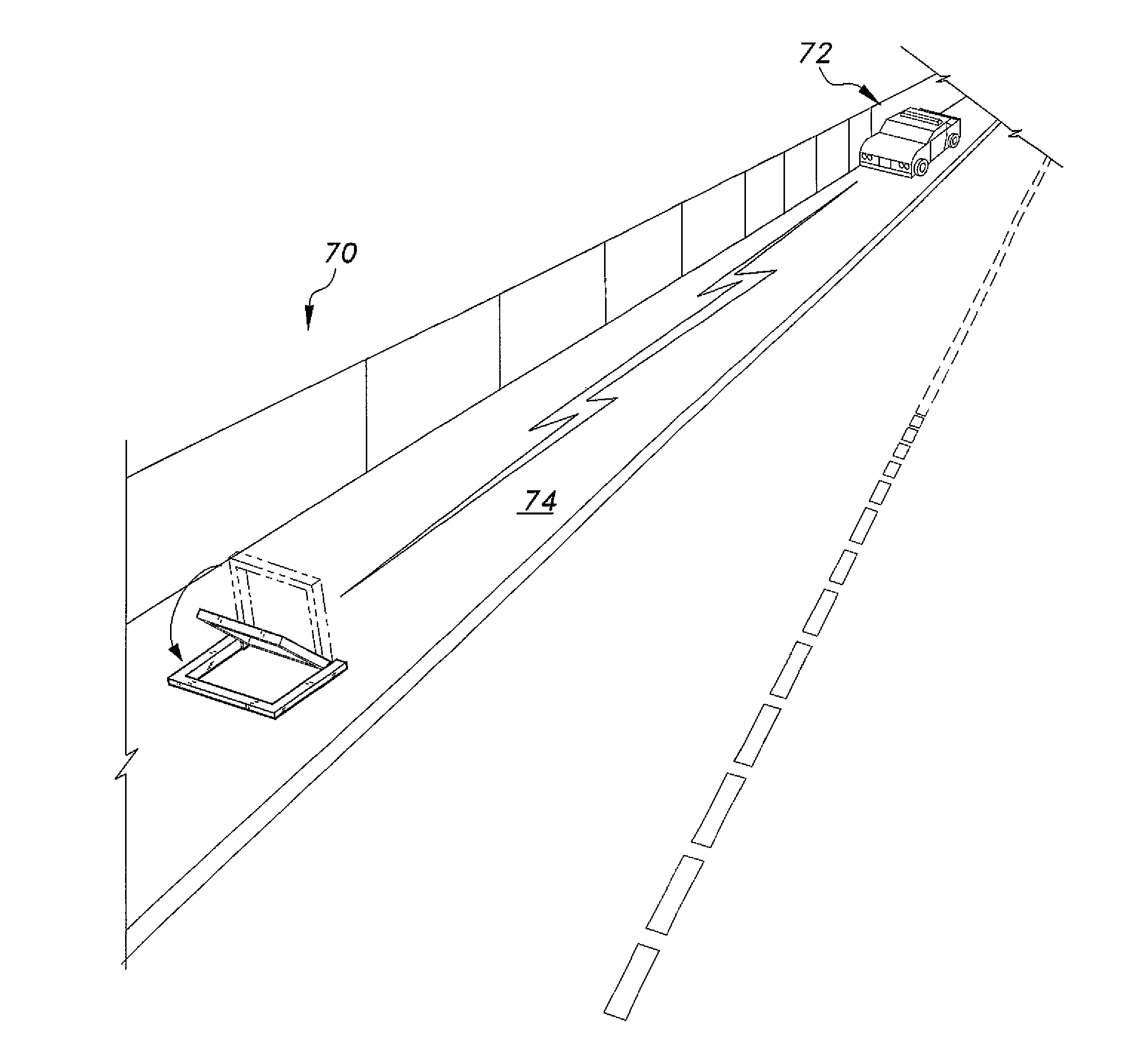 System for remote control of retractable, ground-based vehicle barriers