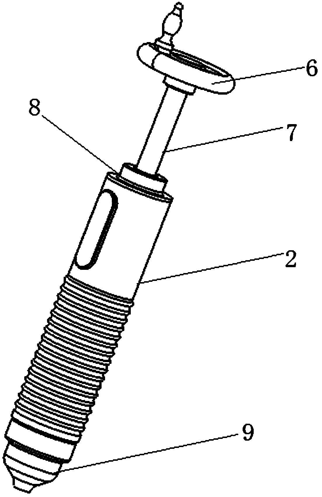 Threaded propulsion-type sample extractor