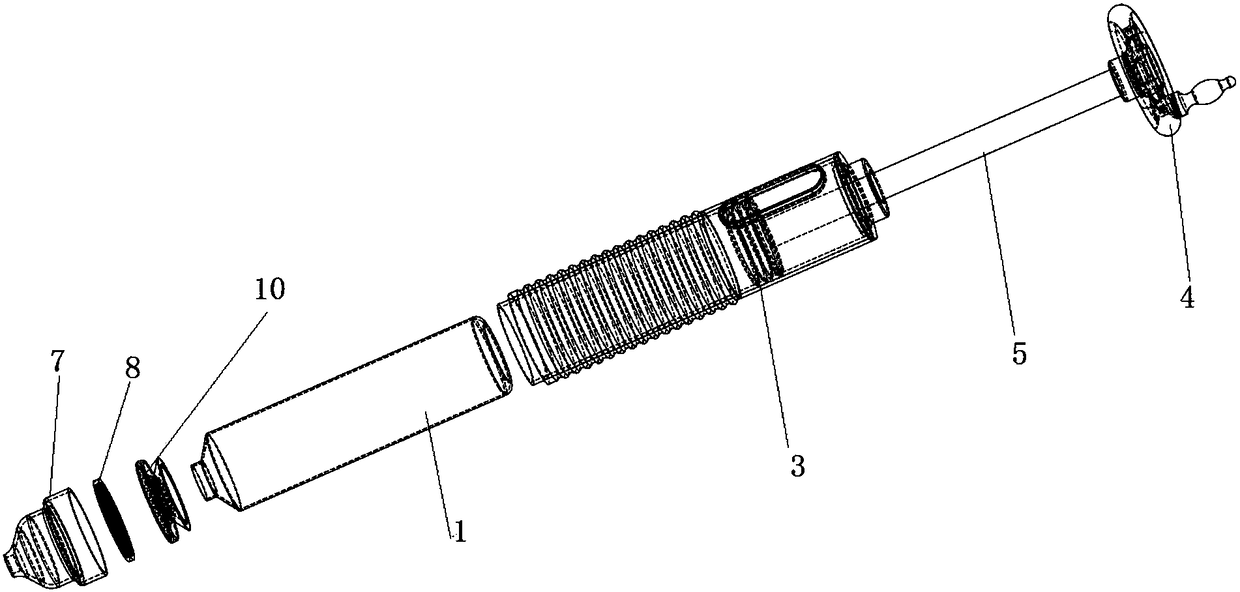 Threaded propulsion-type sample extractor