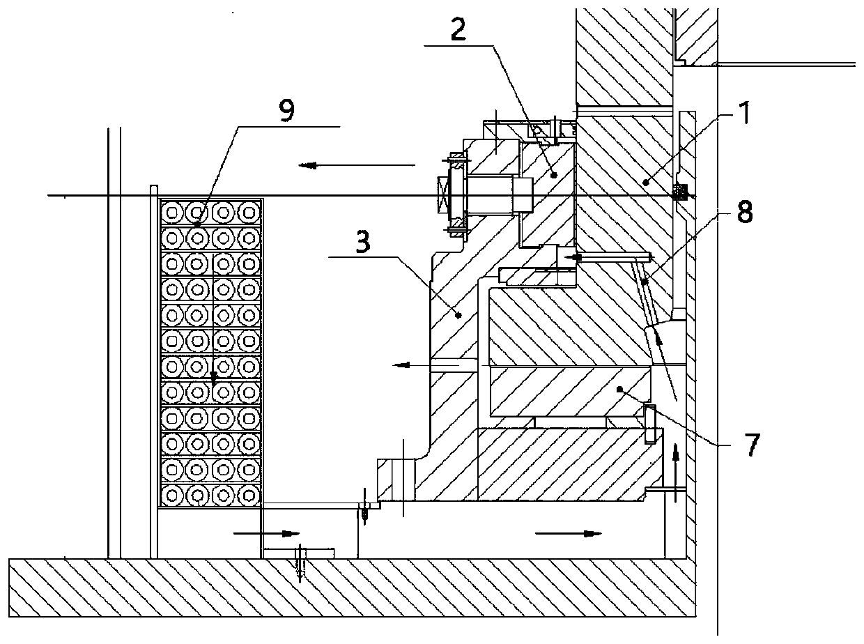 Oil way structure of sliding bearing