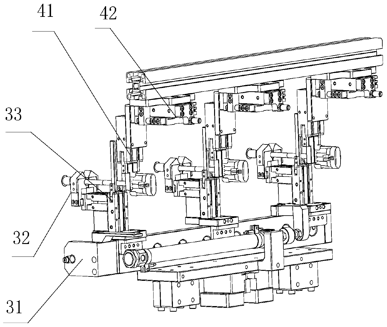Air-blowing and riveting integrated machine with detecting function