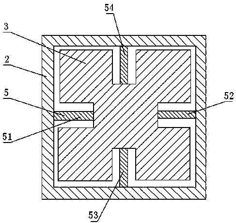 Silicon micro two-dimension acceleration sensor based on self-resonant technology