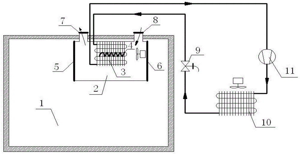 Electric heating defrosting method with aid of external air of refrigerator