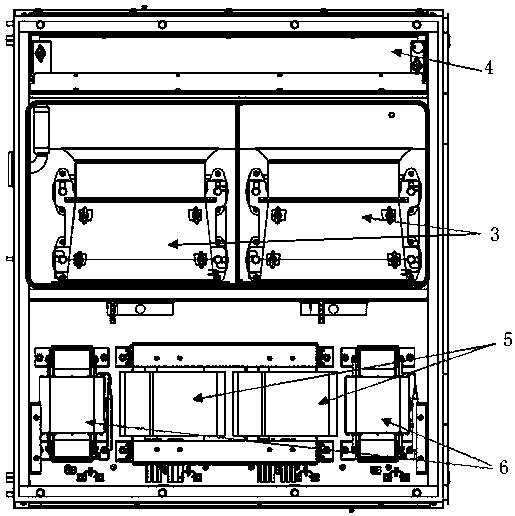 Internal combustion locomotive electric transmission system and auxiliary filtering cabinet thereof