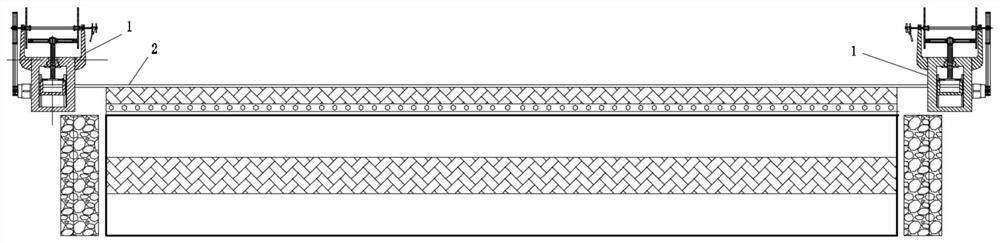 Novel steel dam gate bottom shaft seepage-proofing and water-stopping device and construction method
