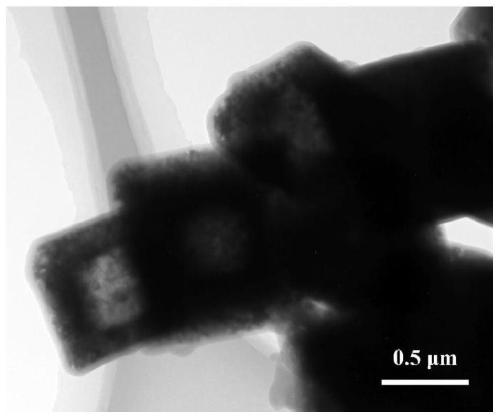 Preparation method of carbon-coated manganese tetraoxide polyhedron negative electrode material for lithium ion battery