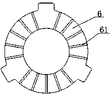 An oil circuit circulation structure of an intermediate shaft brake