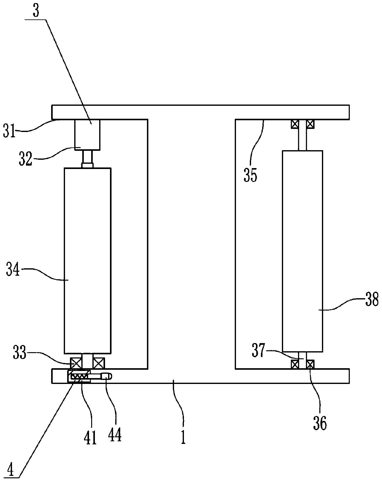 Carpet changing device for elevator carpet