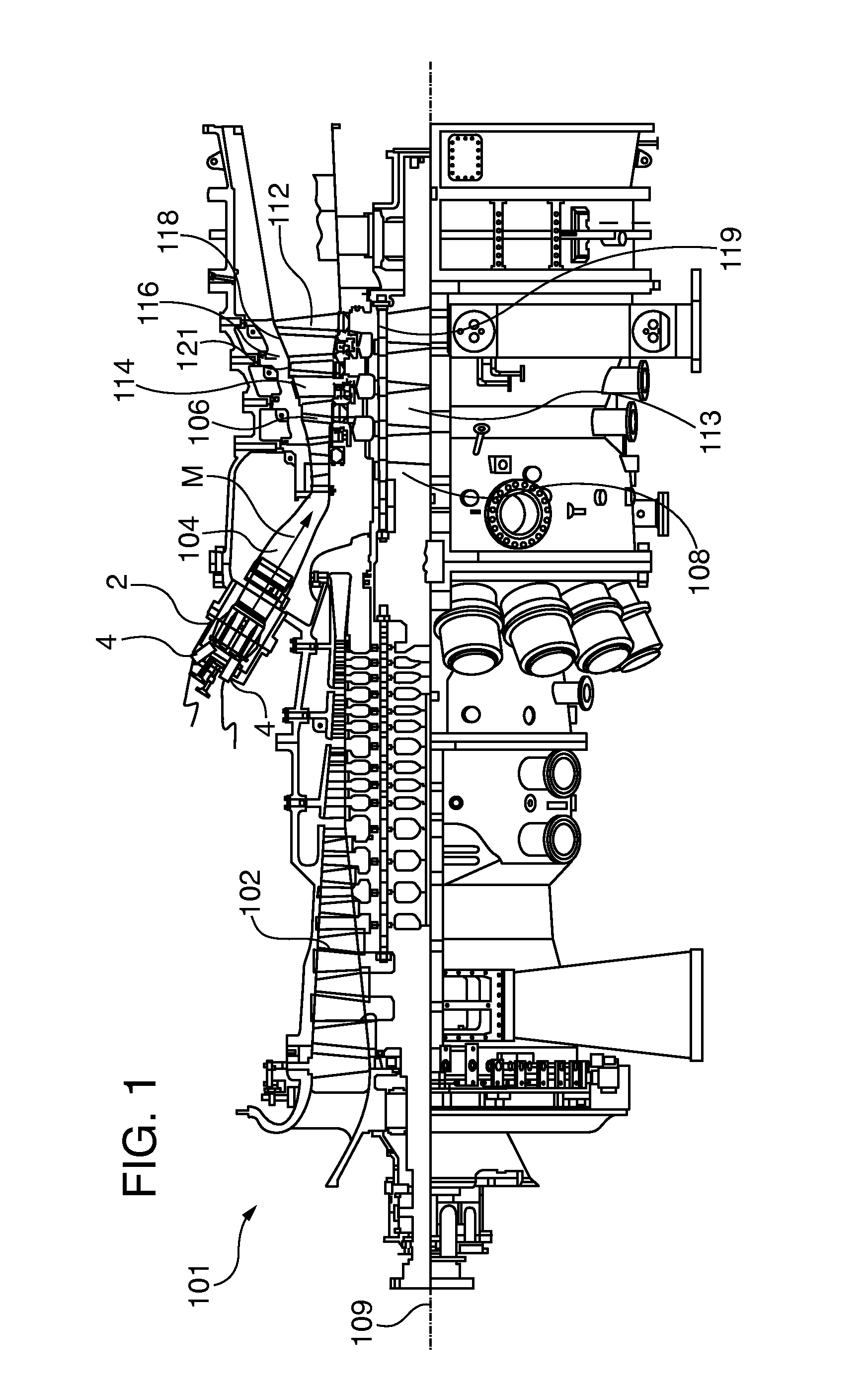 Dynamic pressure method of detecting flame on/off in gas turbine combusion cans for engine protection