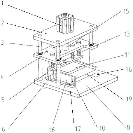 Tab cutting device of lithium battery core and tab cutting equipment using tab cutting device