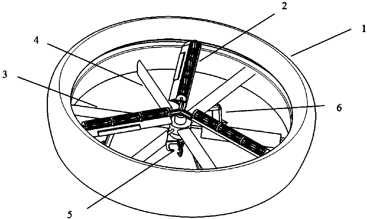 Notched duct type plume rotor aircraft