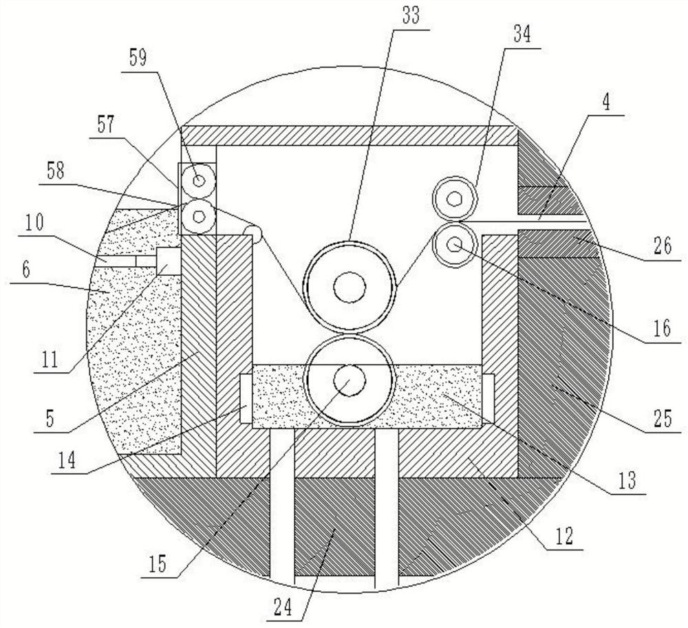 Electrolytic copper foil winding device and surface treatment device before winding