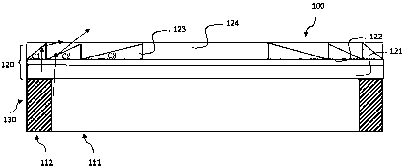 Optical diaphragm module and display device and light-emitting device using same