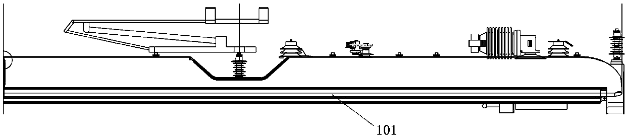 Roof fairing, railway vehicle and roof fairing mounting method