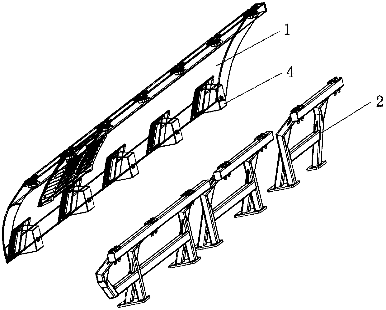 Roof fairing, railway vehicle and roof fairing mounting method