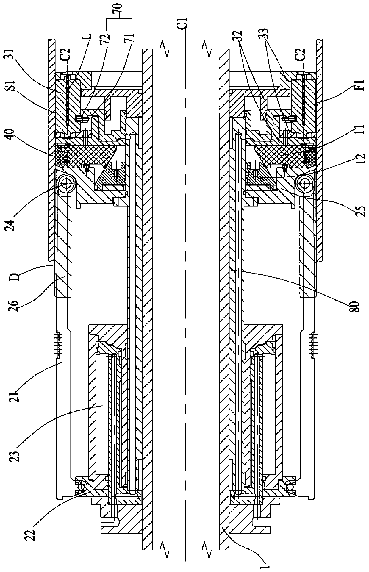 Tyre forming drum