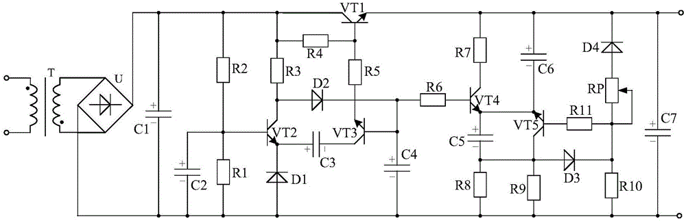 Soft start current-stabilizing circuit