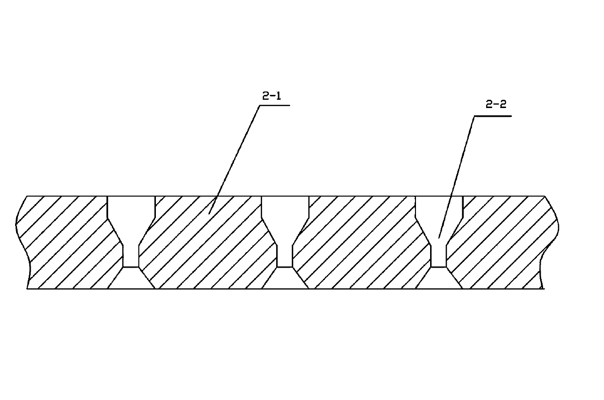 Spinneret plate for producing non-woven matrixes and cooling and shaping device of spinneret plate