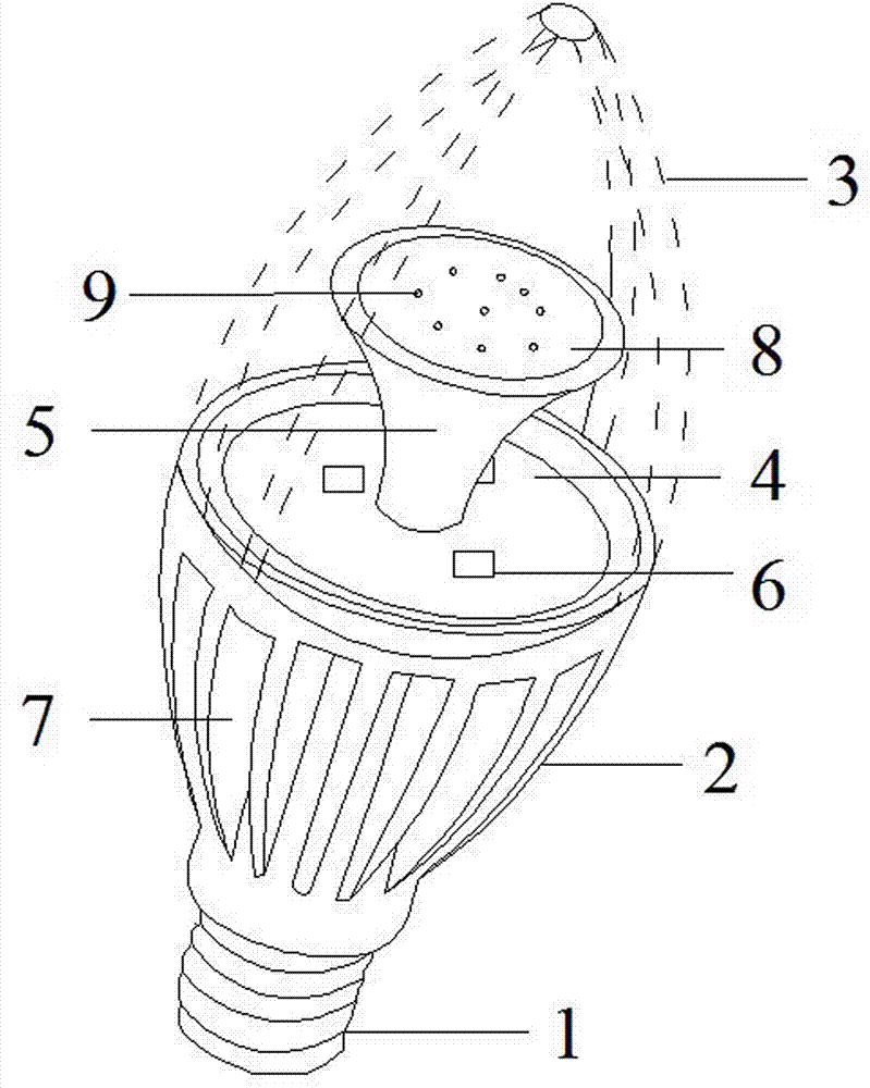 LED (Light-Emitting Diode) candle lamp
