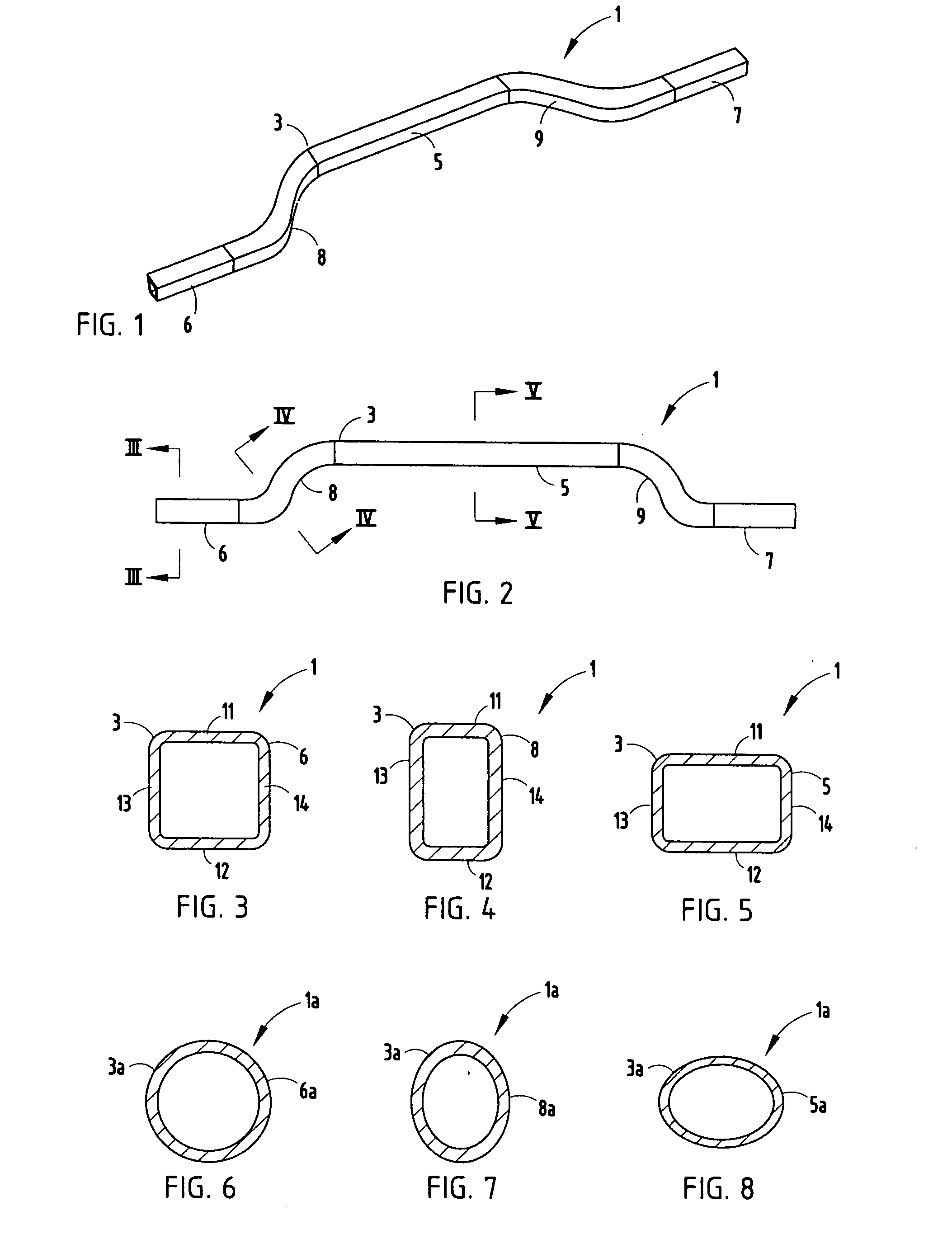 Method for making a non-driving vehicle axle beam