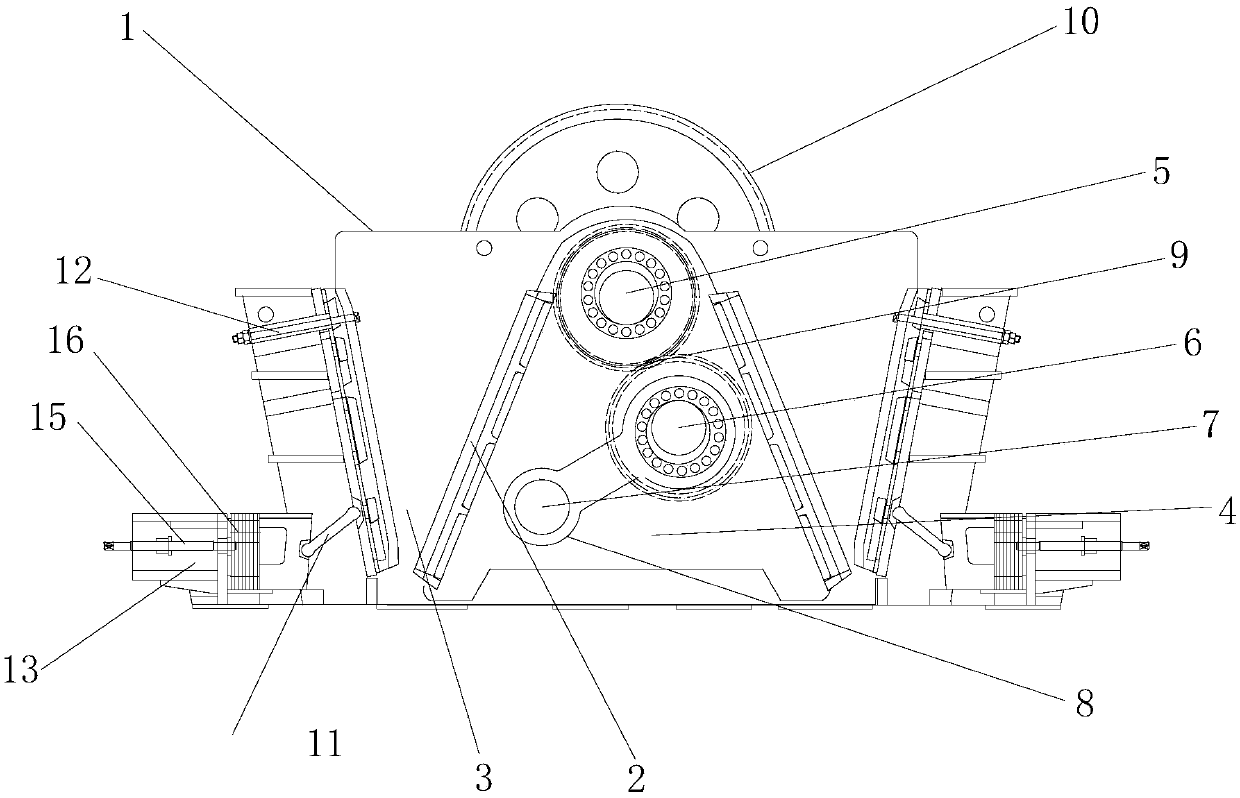 Triaxial double-power jaw crusher