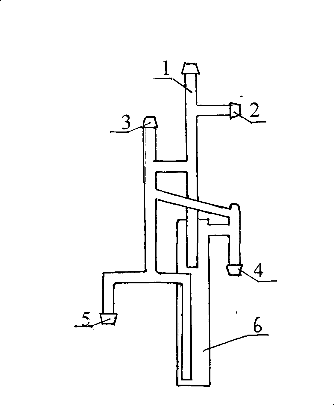 Apparatus for separating hydrochloric acid from germanic chloride for optical fiber
