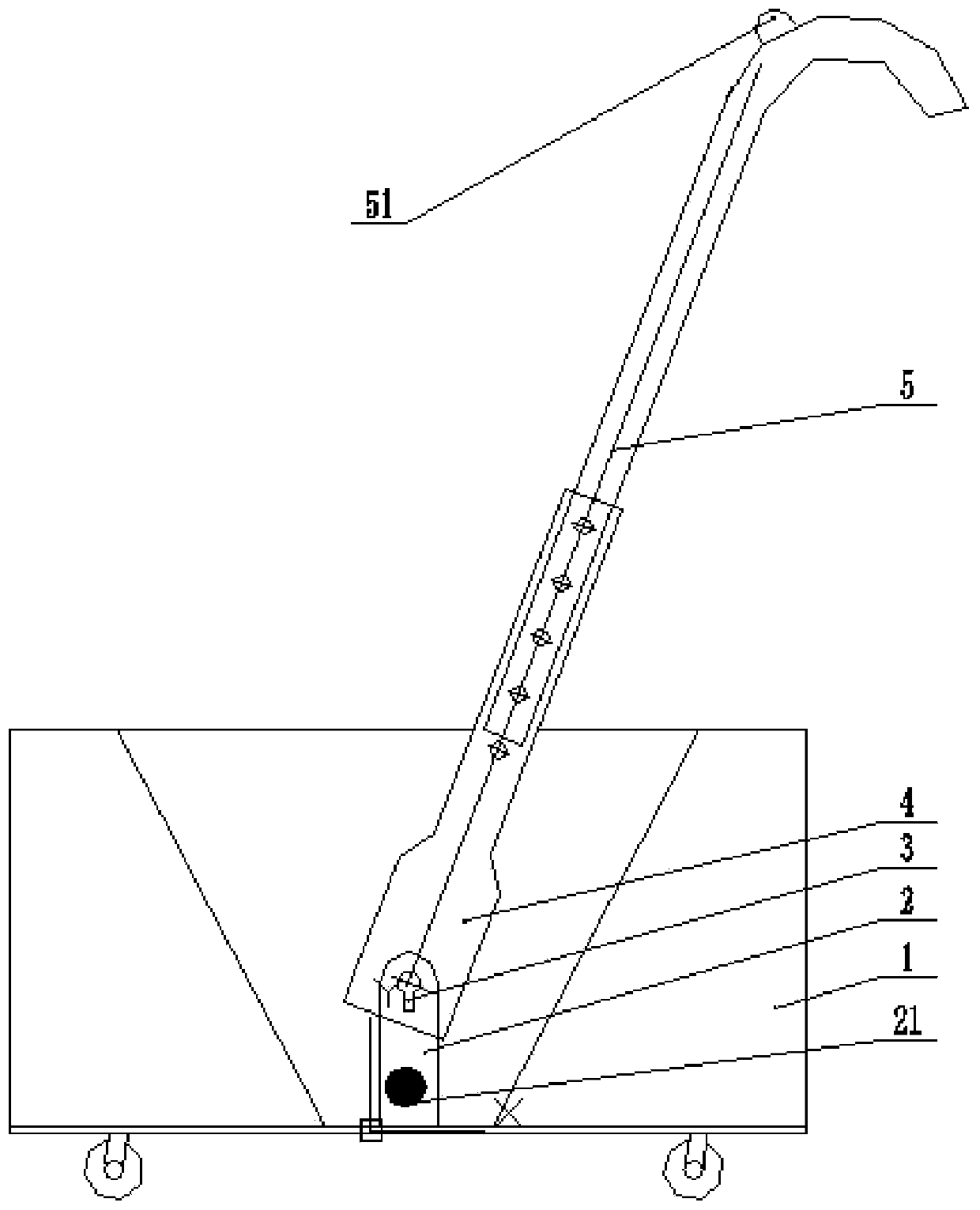 Walking stick with electric shopping cart and application method thereof