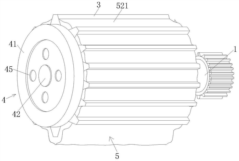 A new energy automobile motor with convenient heat dissipation