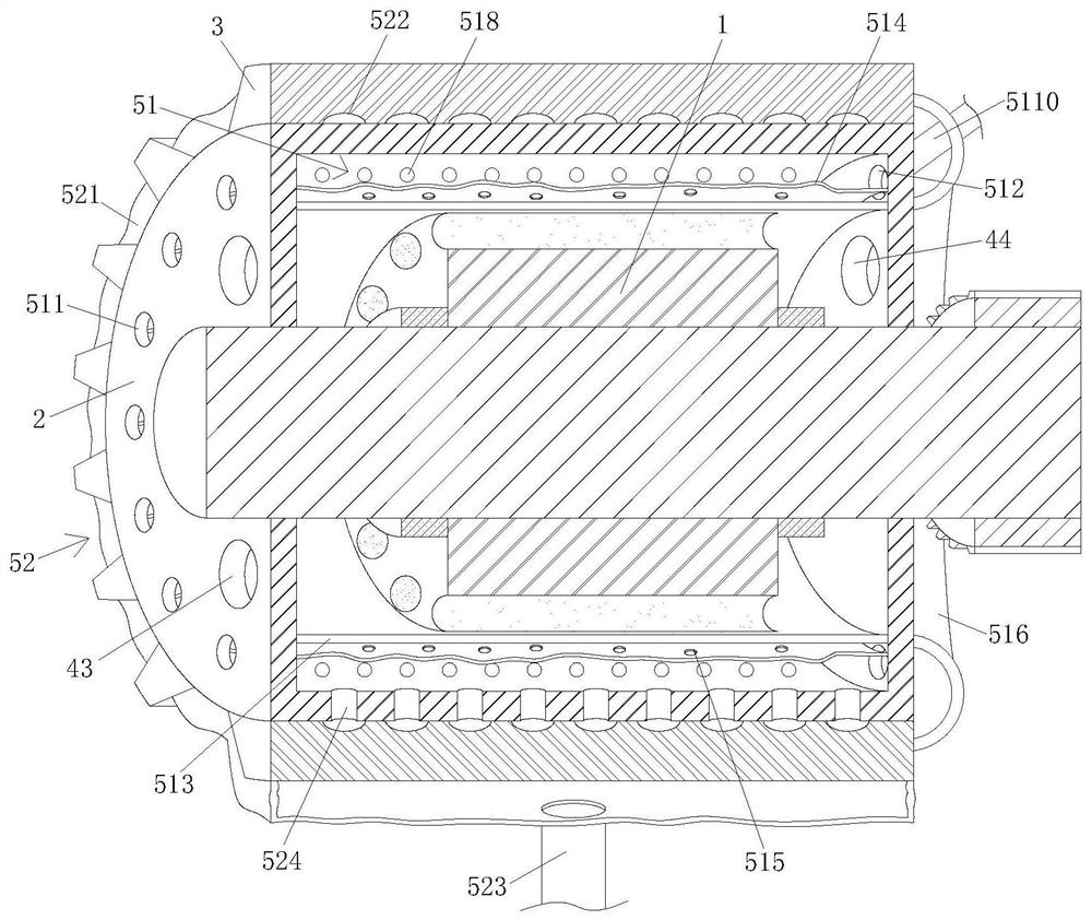 A new energy automobile motor with convenient heat dissipation