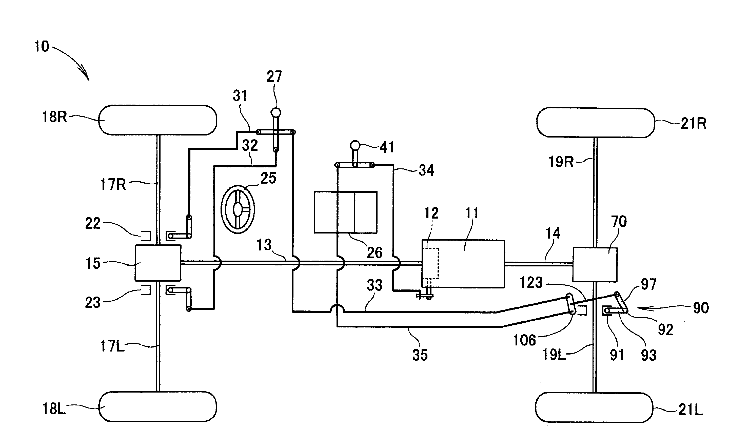 Differential gear provided with differential lock mechanism