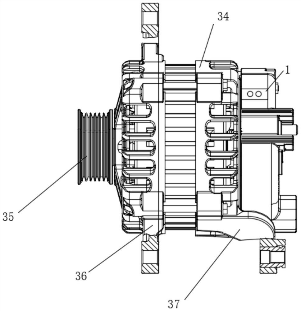 A kind of automobile alternator and its application