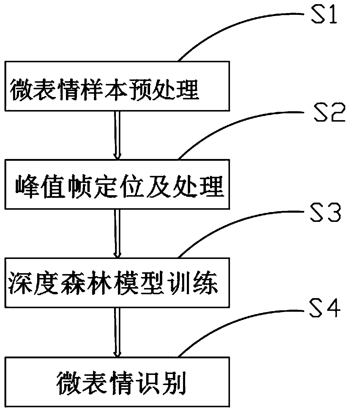 Micro-expression recognition method based on peak frame and depth forest