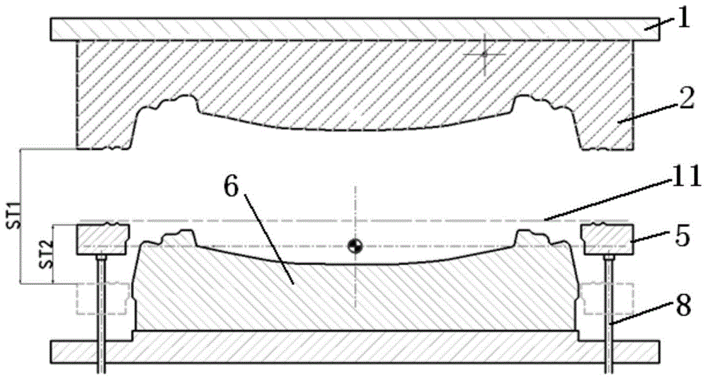 Drawing die structure with double press materials feeding and punching method utilizing drawing die structure