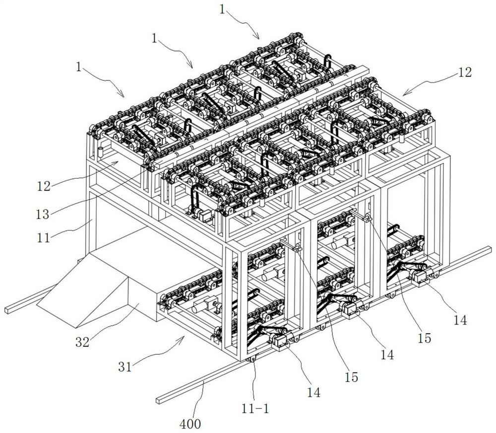 A planar mobile modular intelligent three-dimensional parking garage