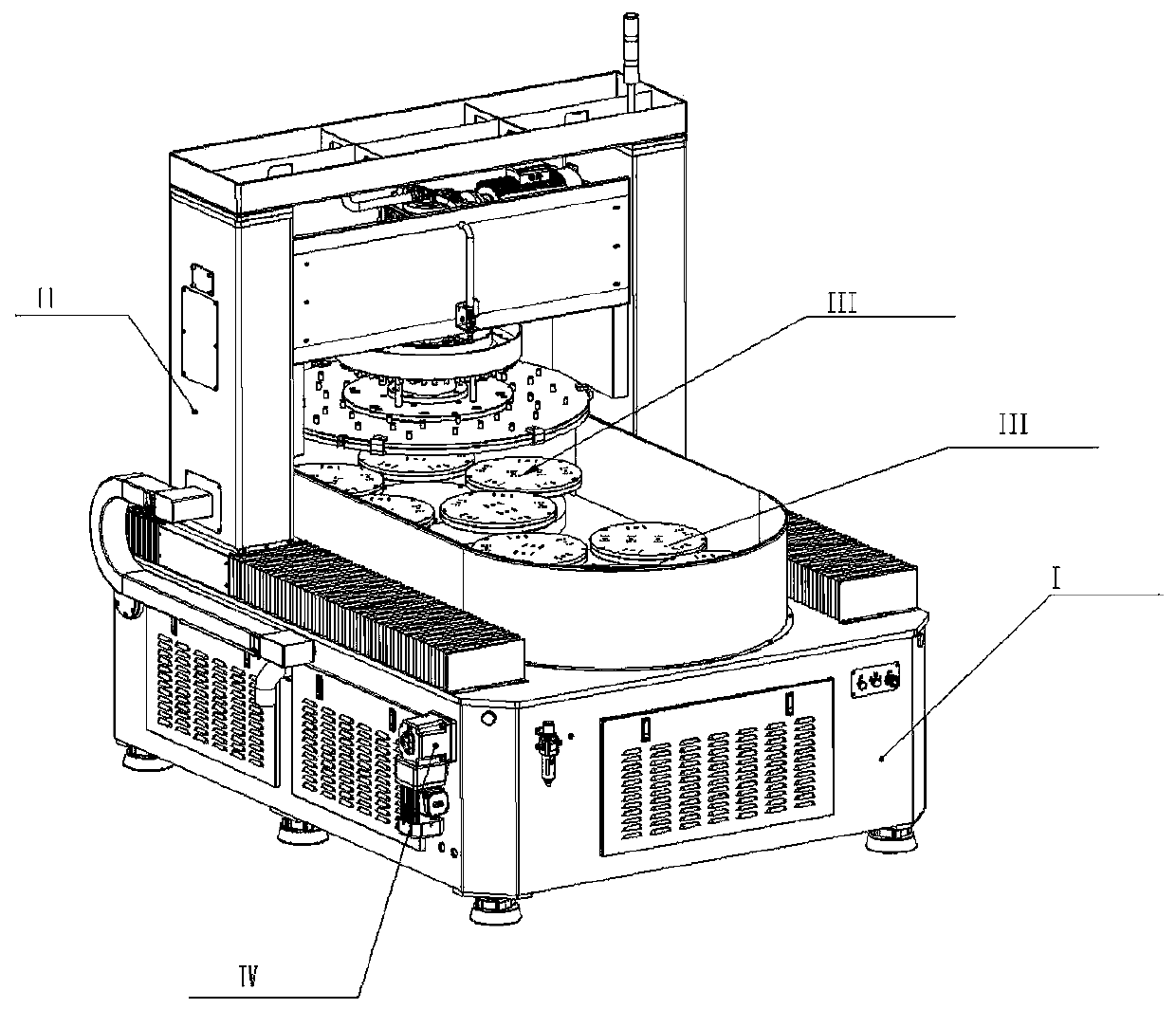 Double-station polishing machine and operating method thereof