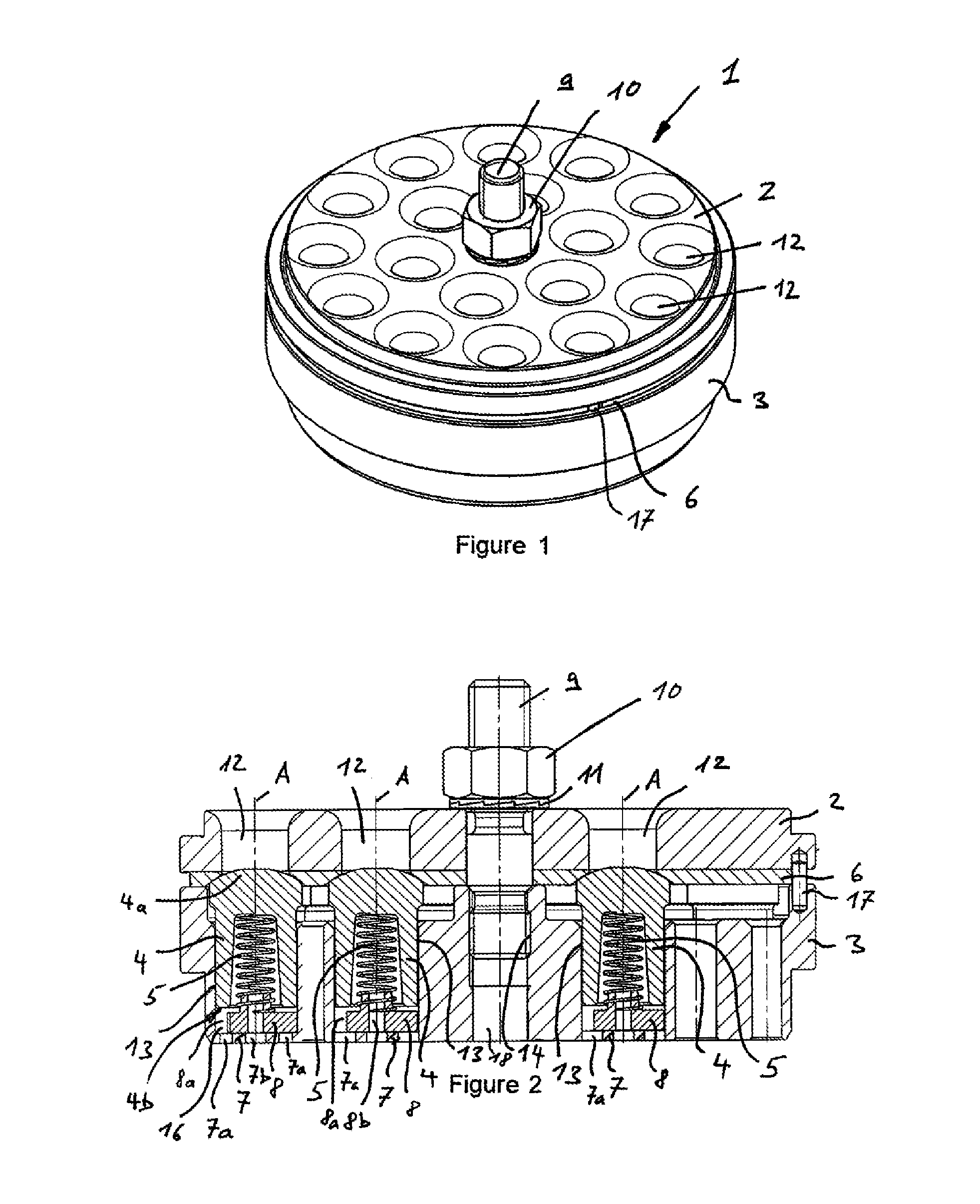 Poppet valve for a compressor