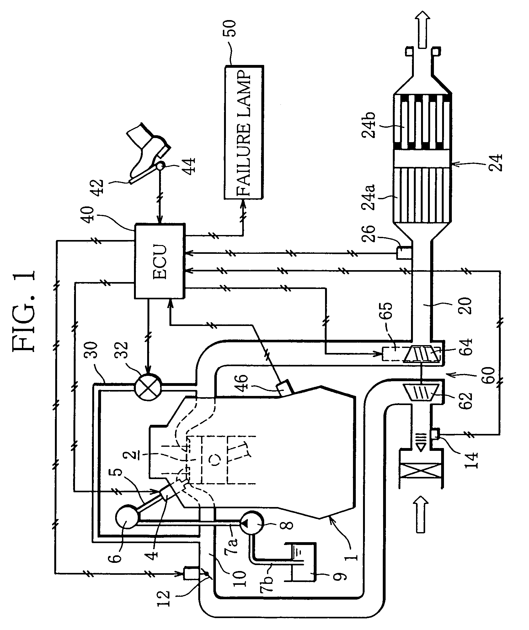 Failure detection apparatus for an internal combustion engine