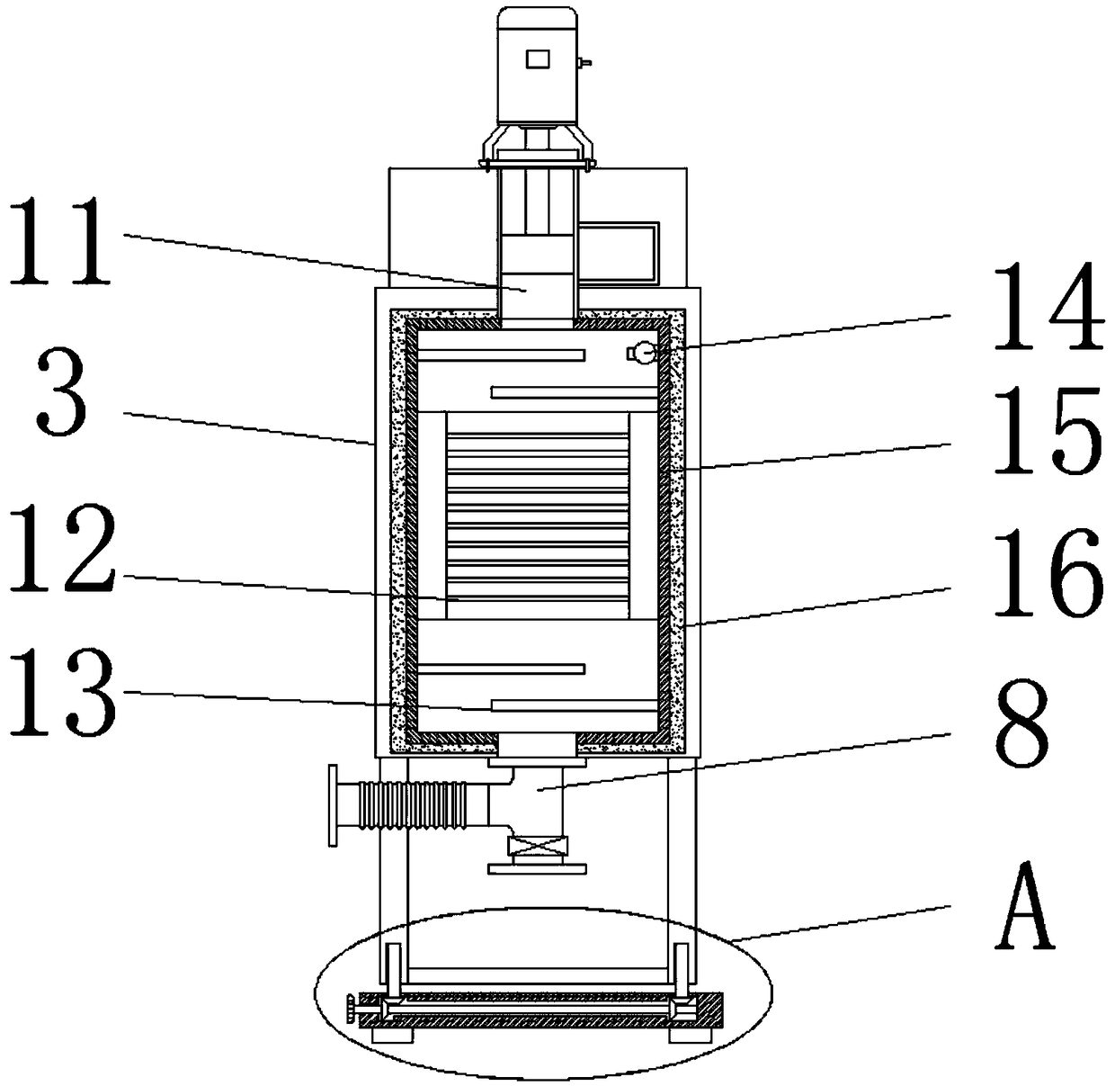 Tail gas treatment cracking device