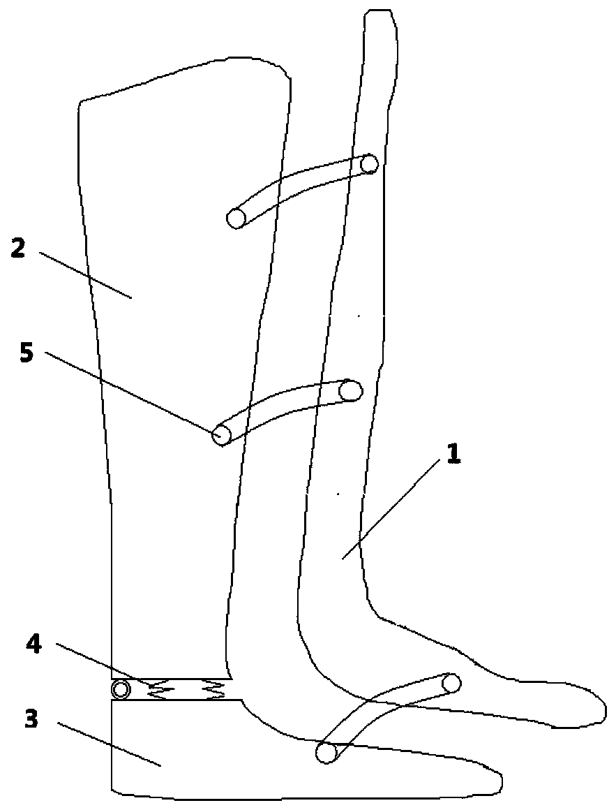 Auxiliary treatment device for ankle fracture