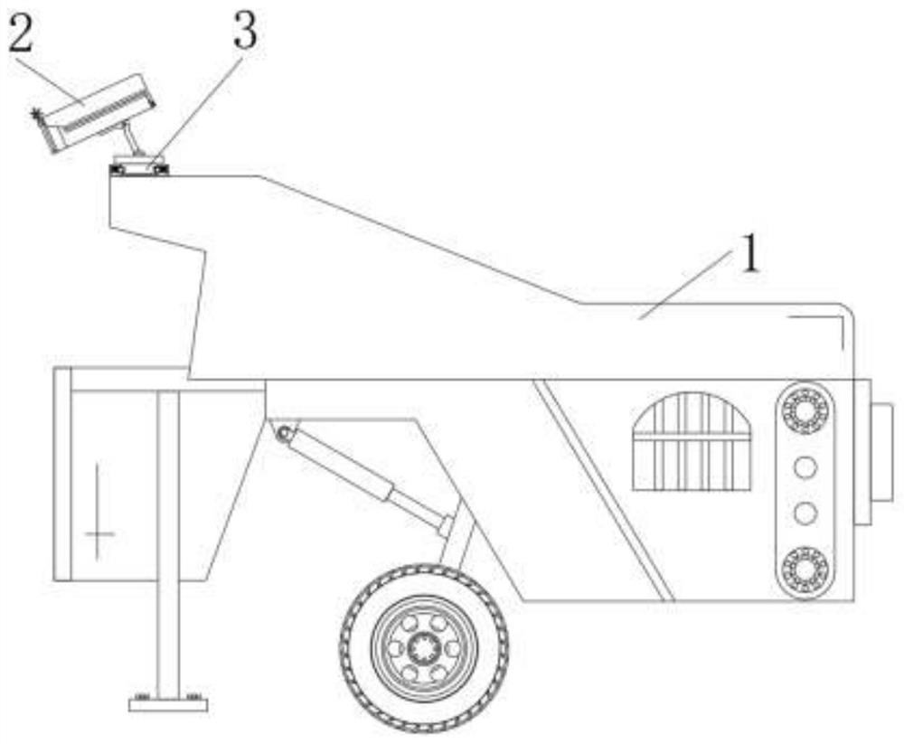 Plastic film residue recycling device with monitoring function