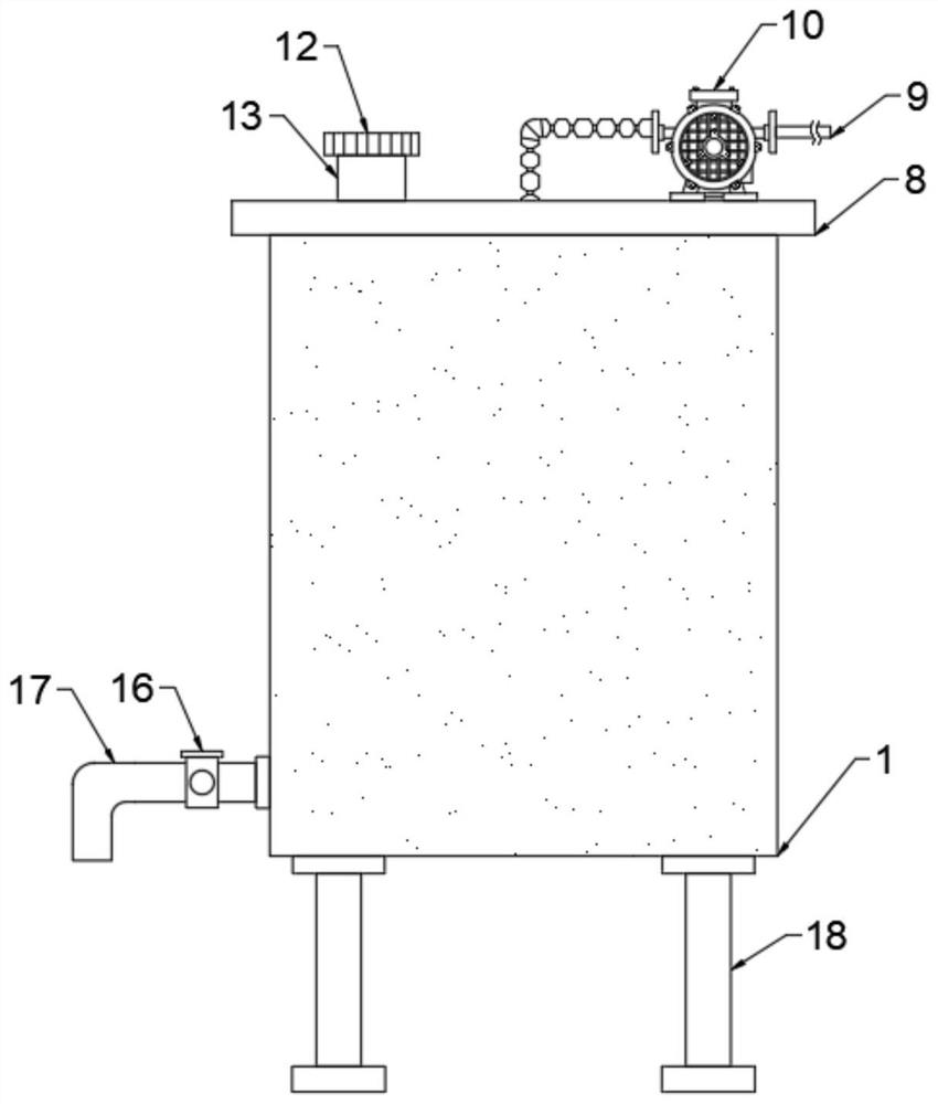 Liquid level display device of red bayberry juice storage tank